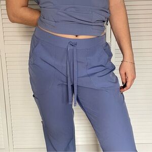 Skechers Blue Relaxed Fit Active Scrub Pants, Size S